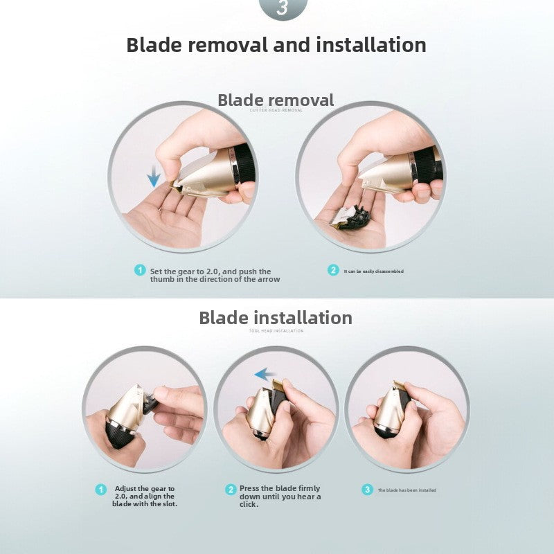 Quiet Rechargeable Pet Grooming Clipper Set