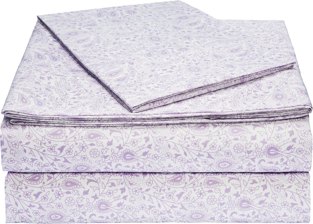 Amazon Basics Lightweight Super Soft Easy Care Wrinkle Free Microfiber 3 Piece Bed Sheet Set with 14-Inch Deep Pockets, Twin, Navy Blue, Solid, Kids, Men & Women Bedding