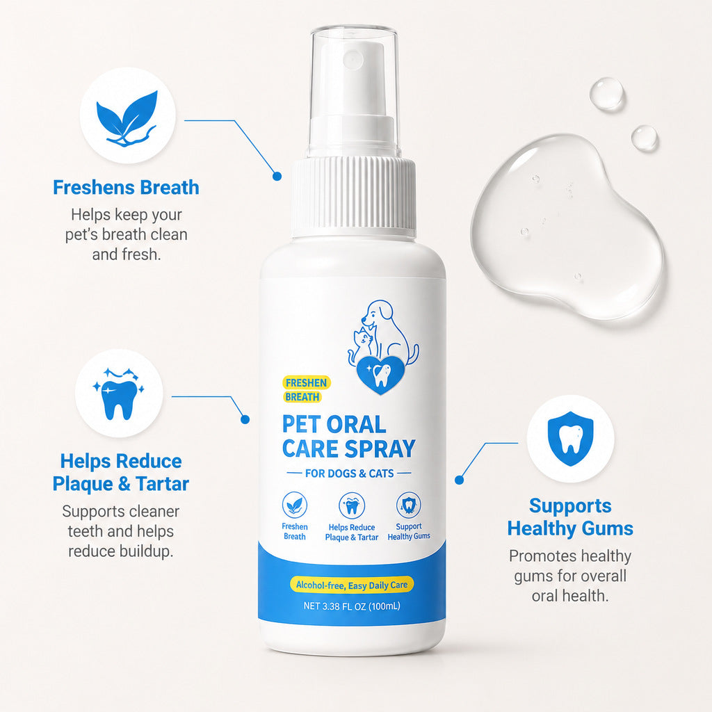 Pet Oral Care Spray for Cats and Dogs