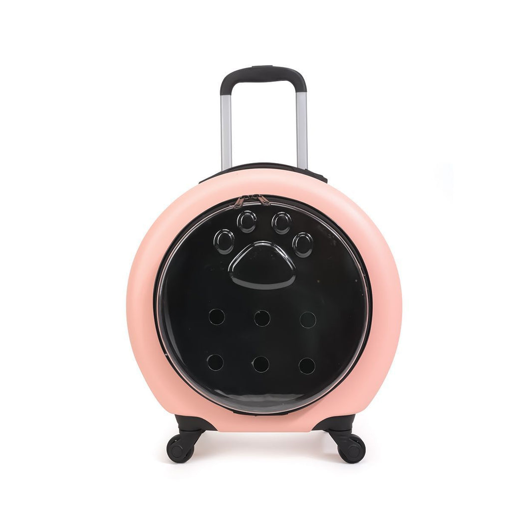 Transparent Pet Travel Trolley Bag