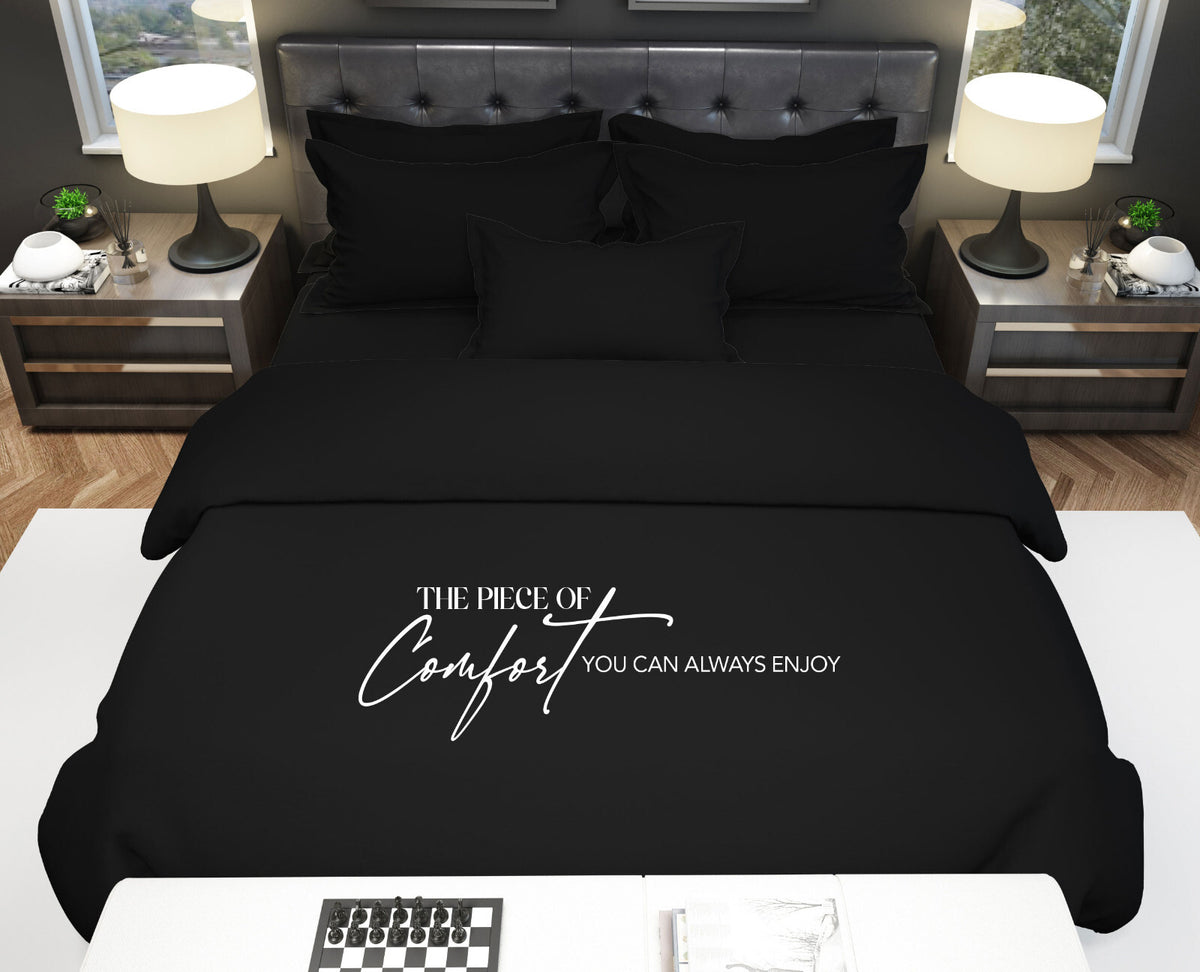 Duvet Quilt Cover 200TC Egyptian Cotton 3PC Bedding Set Single Double King Super
