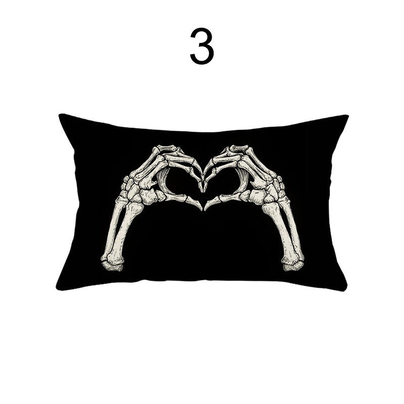 UK Rectangular Halloween Cushion Cover Pillow Case Soft Sofa Home Decor 20x12"