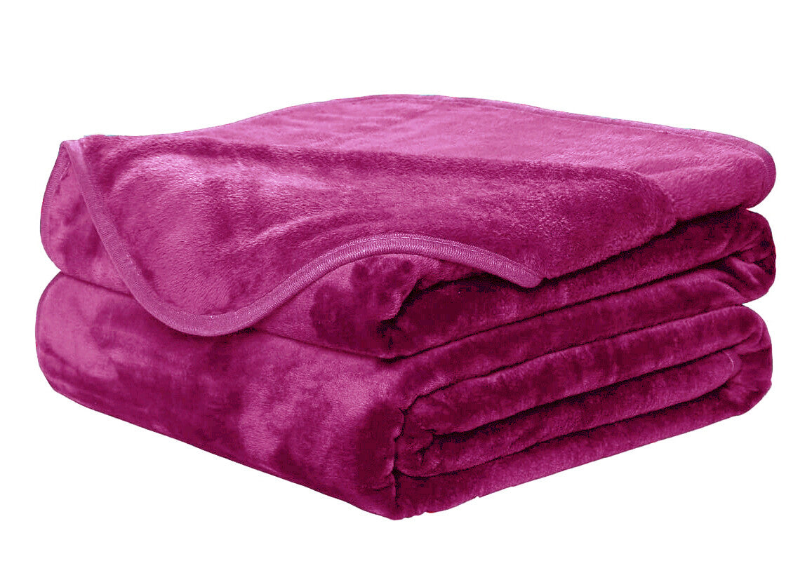 FAUX FUR THROW BLANKET LUXURY SOFA BED FLEECE SOFT WARM DOUBLE, KING LARGE SIZE