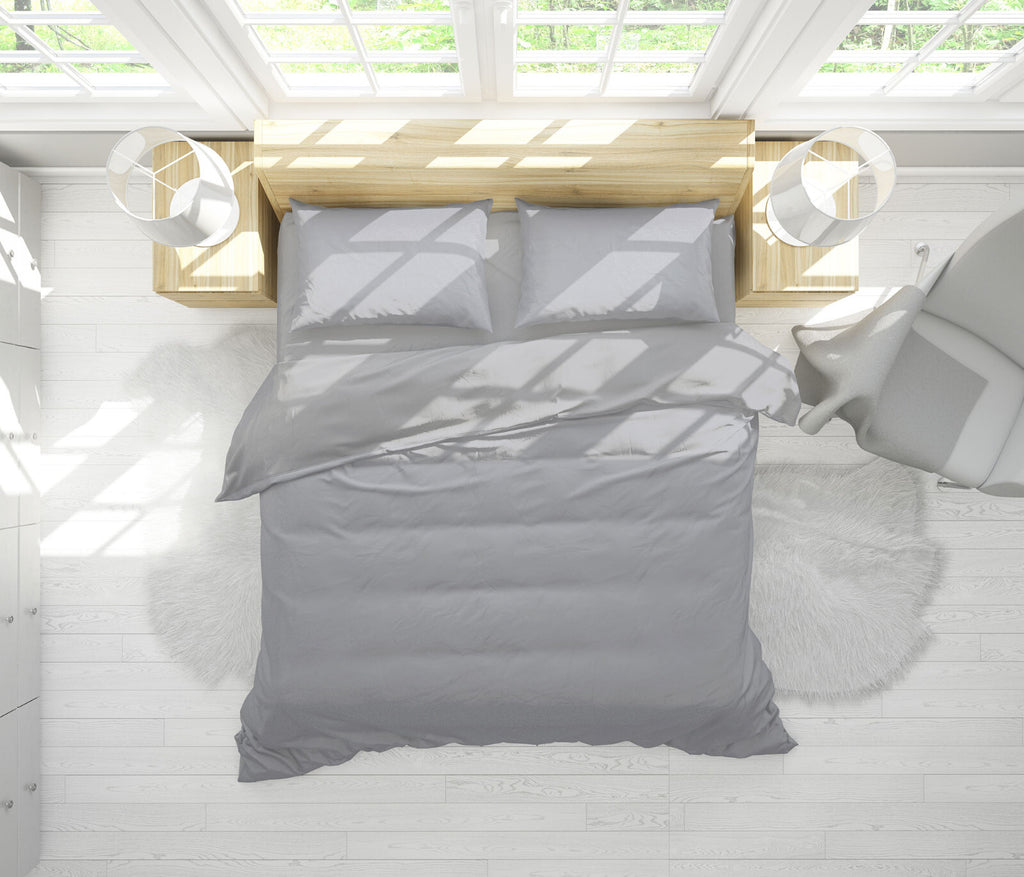 Duvet Quilt Cover 200TC Egyptian Cotton 3PC Bedding Set Single Double King Super
