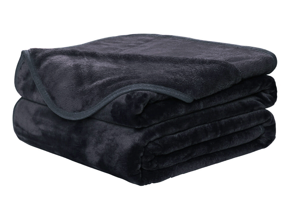 FAUX FUR THROW BLANKET LUXURY SOFA BED FLEECE SOFT WARM DOUBLE, KING LARGE SIZE