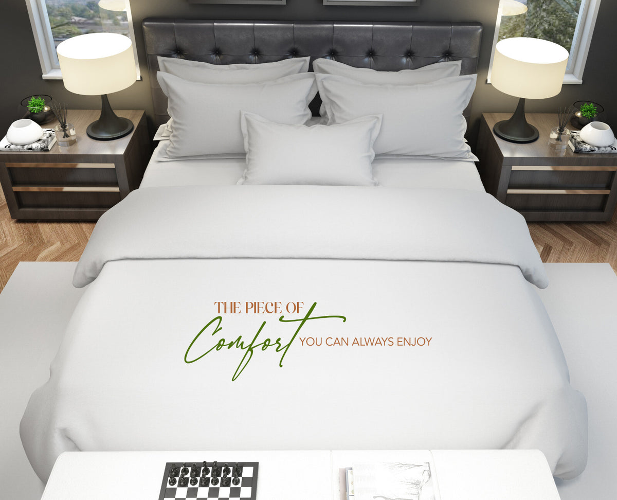 Duvet Quilt Cover 200TC Egyptian Cotton 3PC Bedding Set Single Double King Super