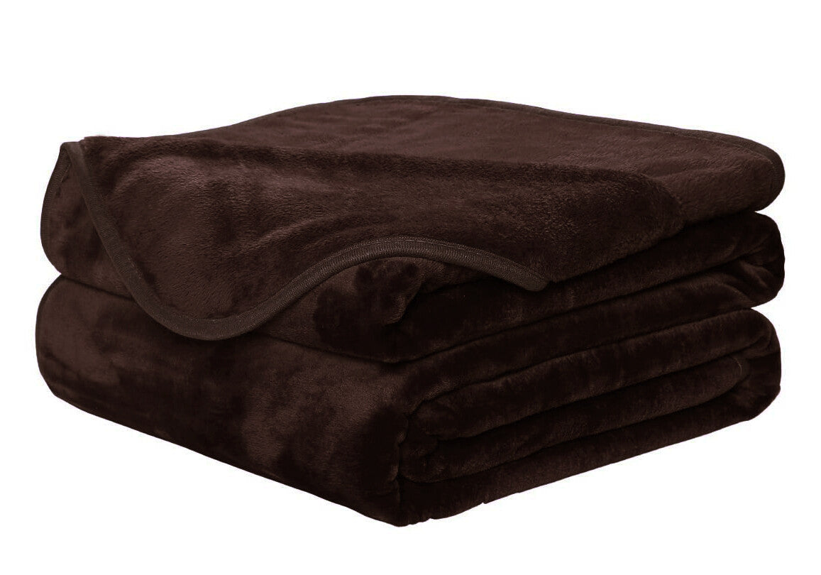 FAUX FUR THROW BLANKET LUXURY SOFA BED FLEECE SOFT WARM DOUBLE, KING LARGE SIZE