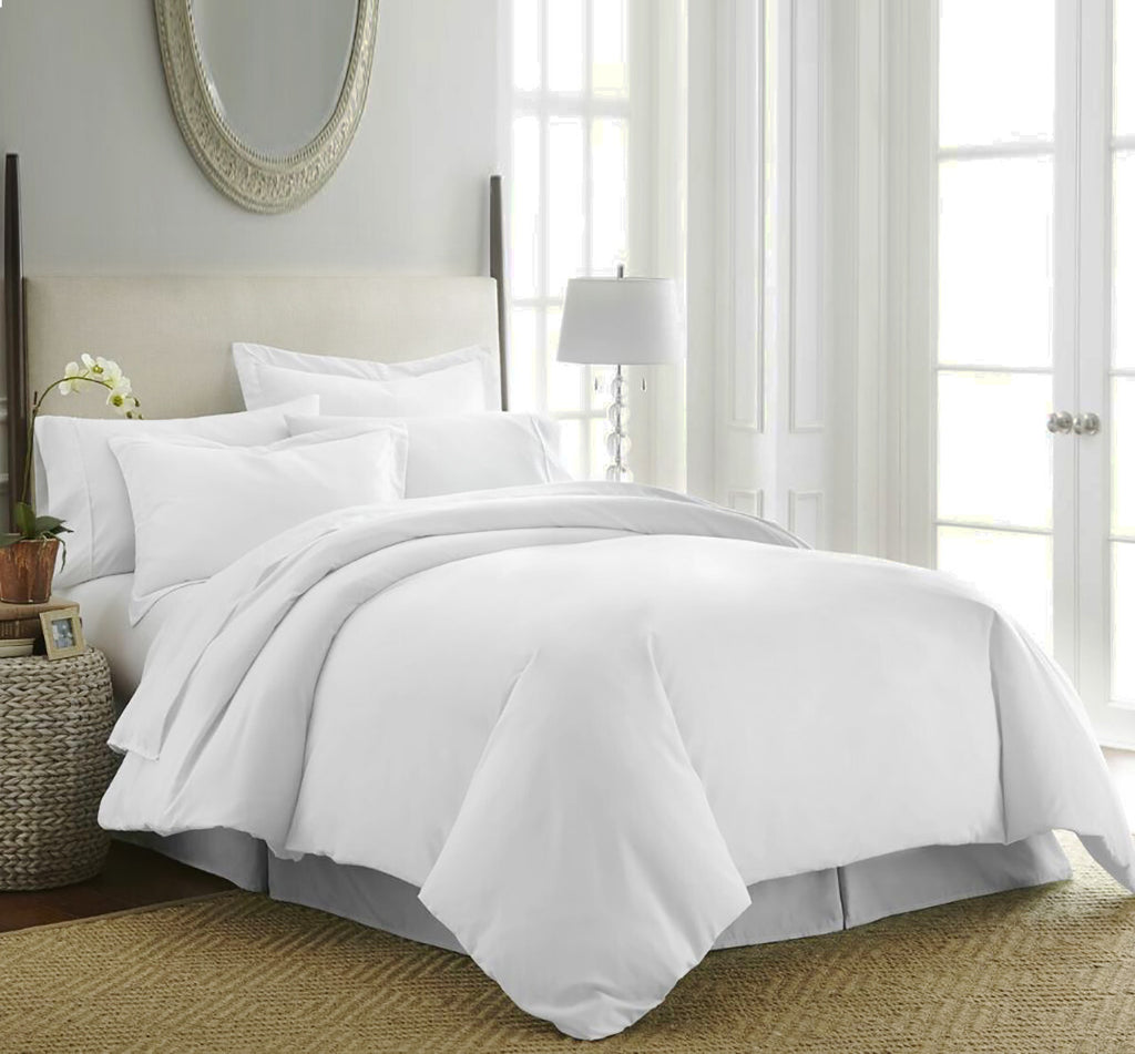 Duvet Quilt Cover 200TC Egyptian Cotton 3PC Bedding Set Single Double King Super