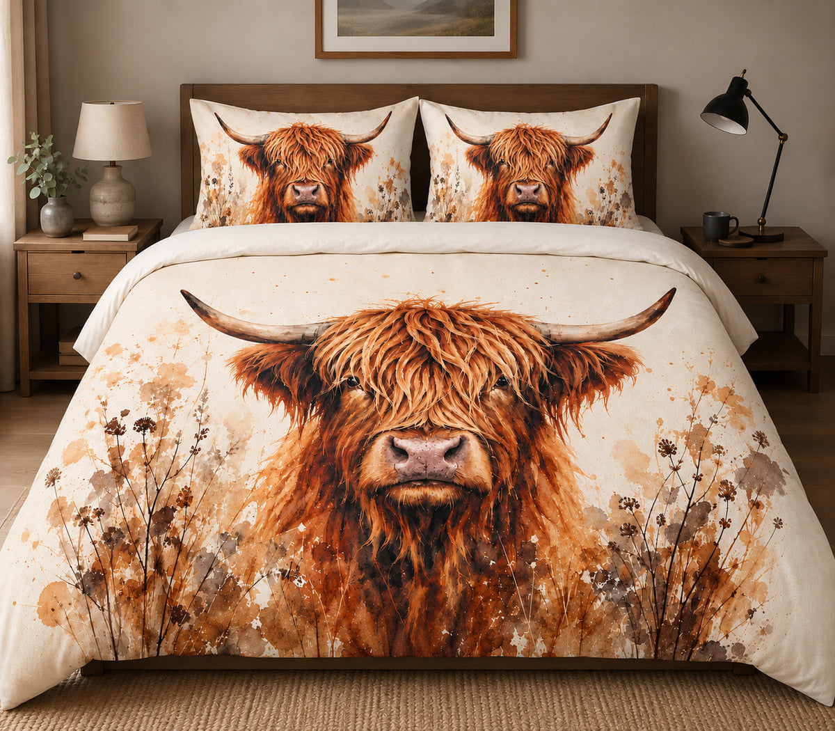 Digital Print Duvet Cover Set Bedding Quilt Cover Pillowcases Single Double King