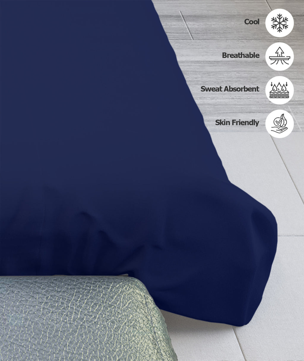 Duvet Quilt Cover 200TC Egyptian Cotton 3PC Bedding Set Single Double King Super