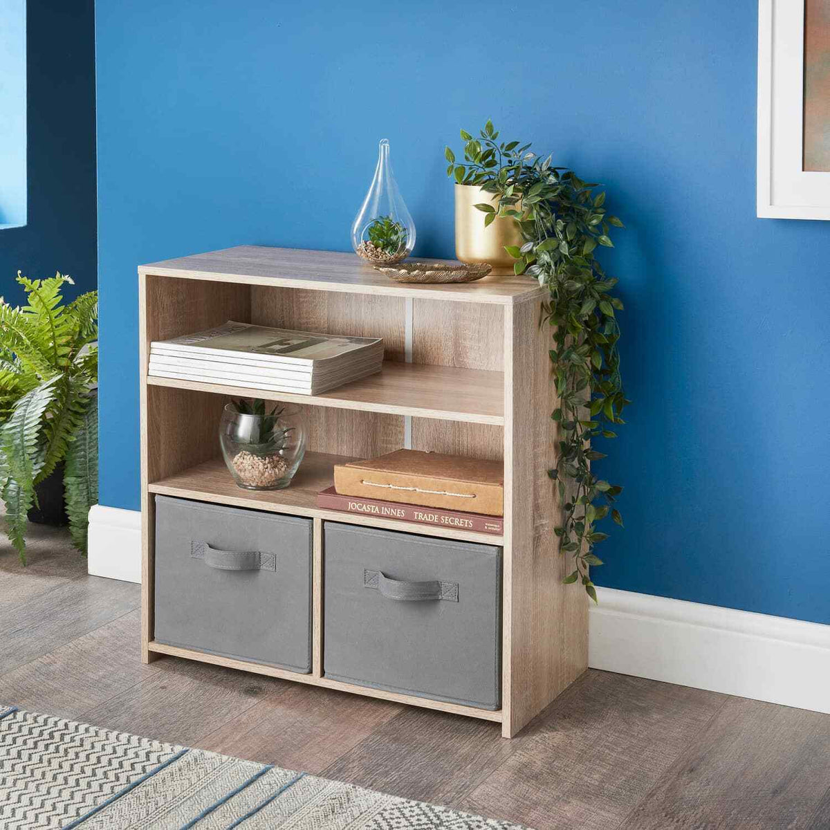 2/3/4/5/6 Tier Cubes Drawers Shelving Storage Unit Bookcase Cabinet Living Room