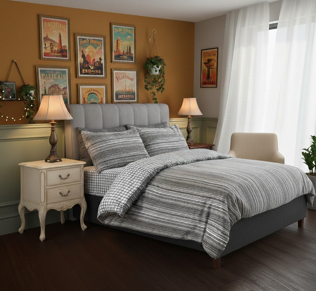 Rich Cotton Duvet Cover Set 3 Piece Bedding Single Double King Super King Size