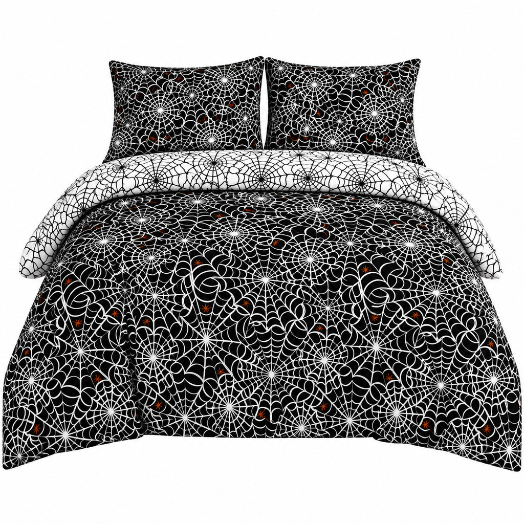 Damask Halloween Duvet Cover Reversible Bedding Set Quilt Cover + Pillowcases