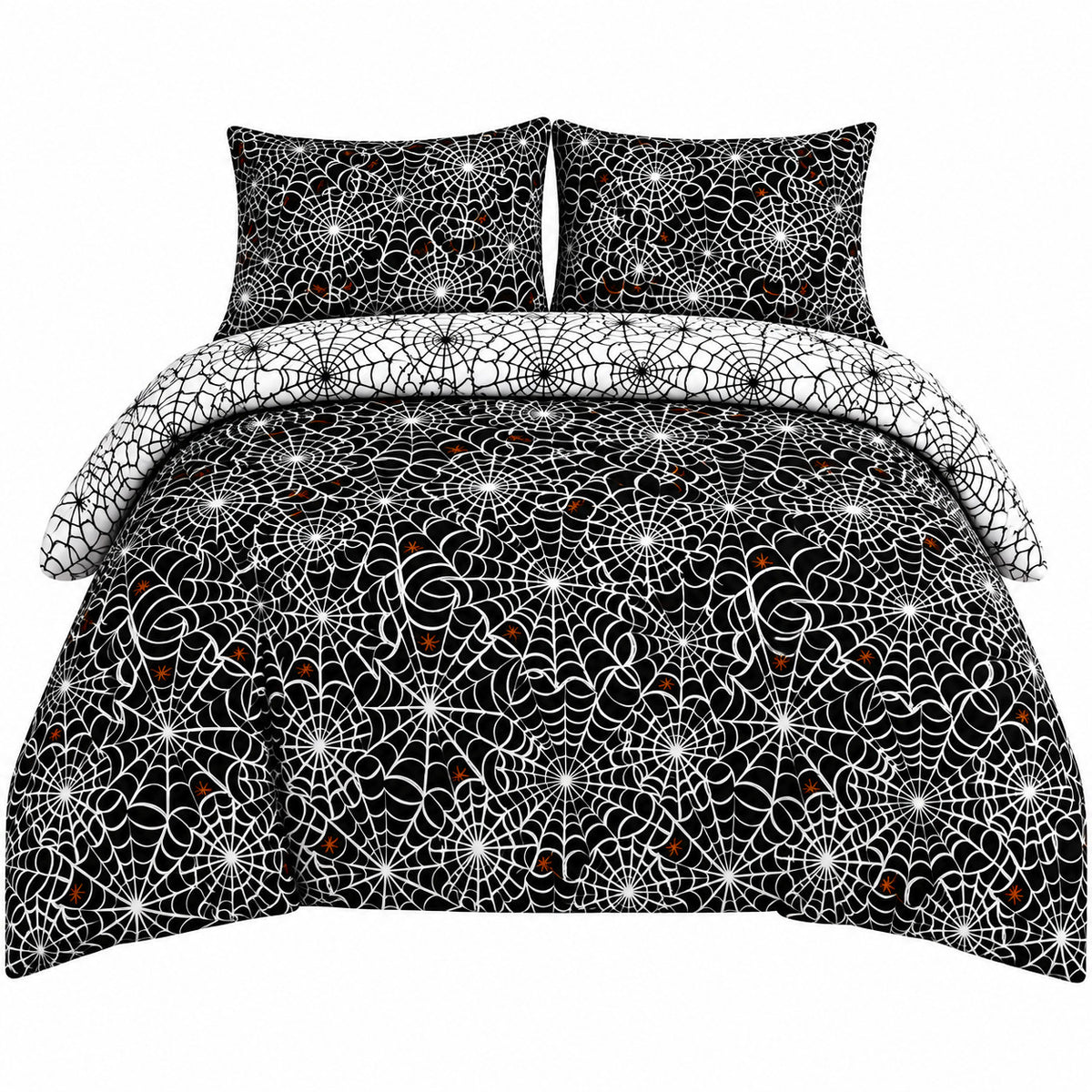Damask Halloween Duvet Cover Reversible Bedding Set Quilt Cover + Pillowcases