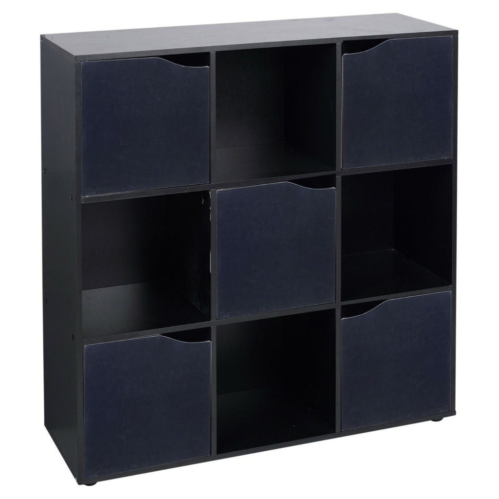 Cube Bookcase Shelving Display Shelf Storage Unit Wooden Door Organiser Cupboard