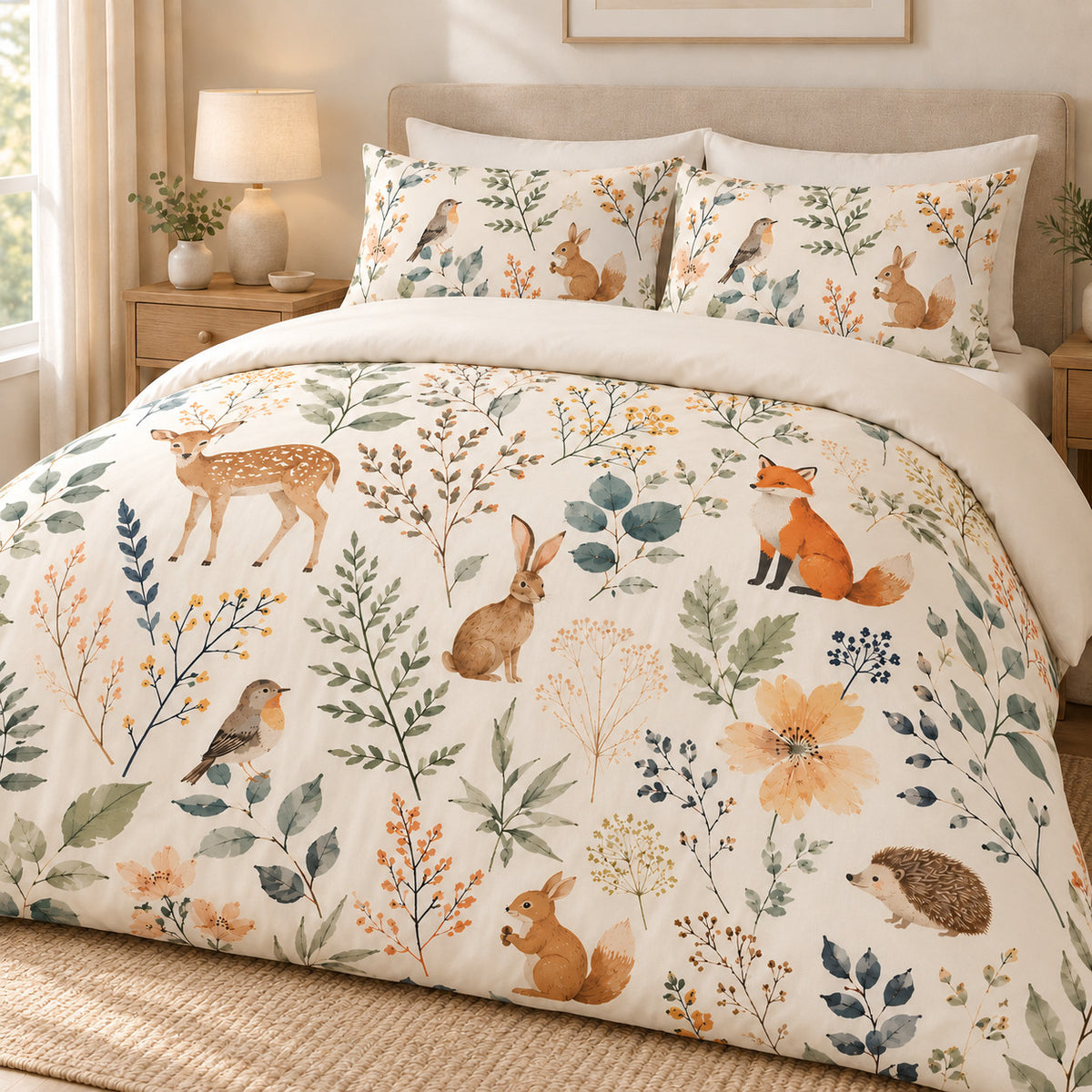 Digital Print Duvet Cover Set Bedding Quilt Cover Pillowcases Single Double King