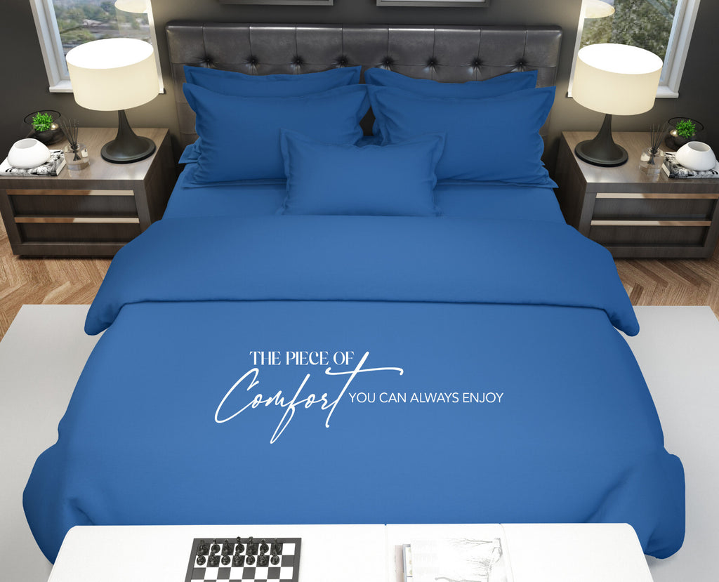 Duvet Quilt Cover 200TC Egyptian Cotton 3PC Bedding Set Single Double King Super