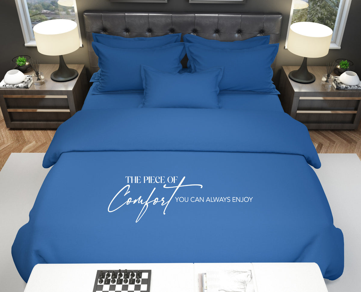 Duvet Quilt Cover 200TC Egyptian Cotton 3PC Bedding Set Single Double King Super
