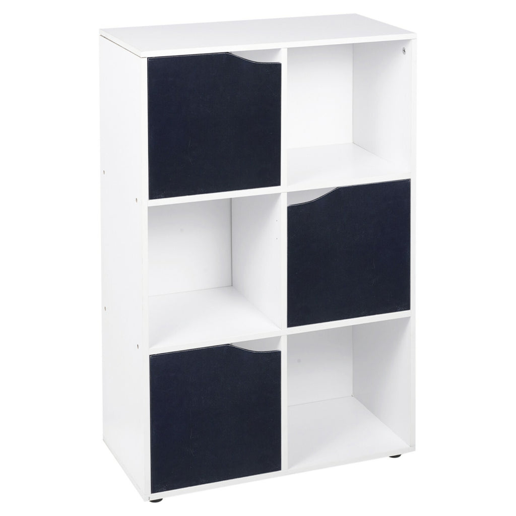 Cube Bookcase Shelving Display Shelf Storage Unit Wooden Door Organiser Cupboard