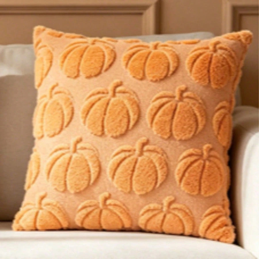 Halloween Pumpkin Cushion Cover  45x45cm Soft Embroidered Sofa Bed Pillow Case