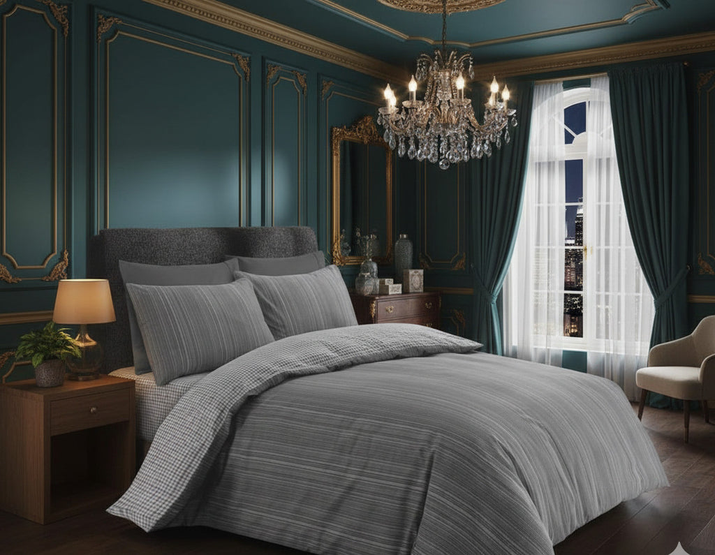 Rich Cotton Duvet Cover Set 3 Piece Bedding Single Double King Super King Size