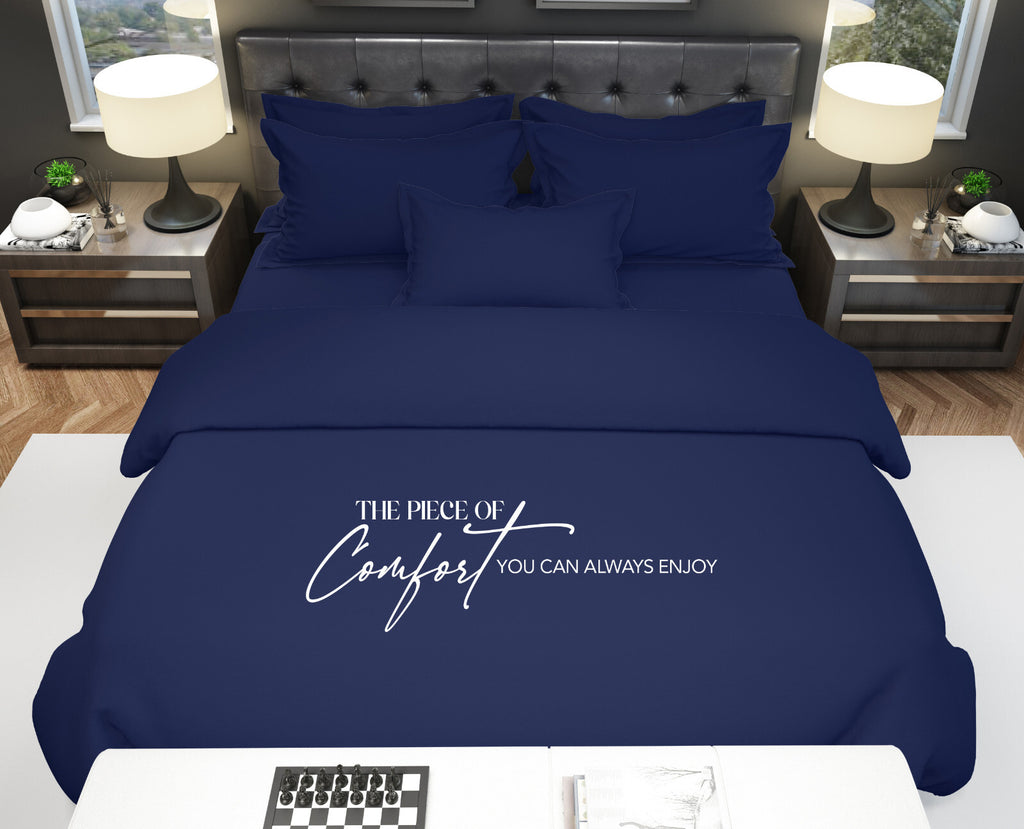 Duvet Quilt Cover 200TC Egyptian Cotton 3PC Bedding Set Single Double King Super