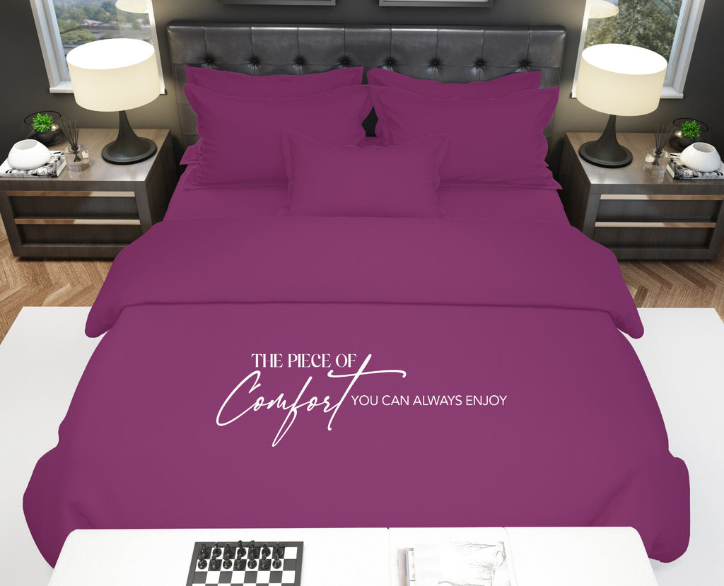 Duvet Quilt Cover 200TC Egyptian Cotton 3PC Bedding Set Single Double King Super