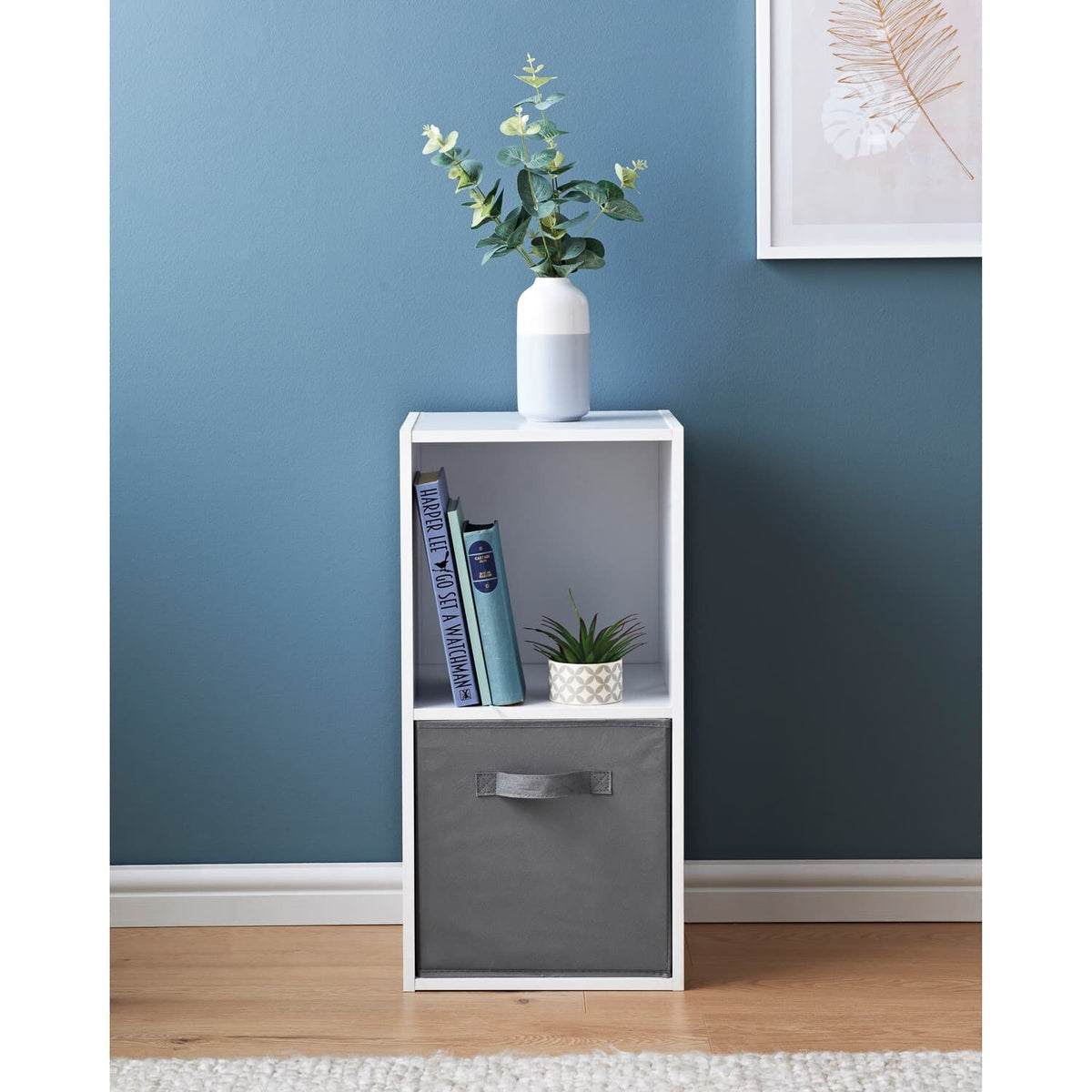 2/3/4/5/6 Tier Cubes Drawers Shelving Storage Unit Bookcase Cabinet Living Room