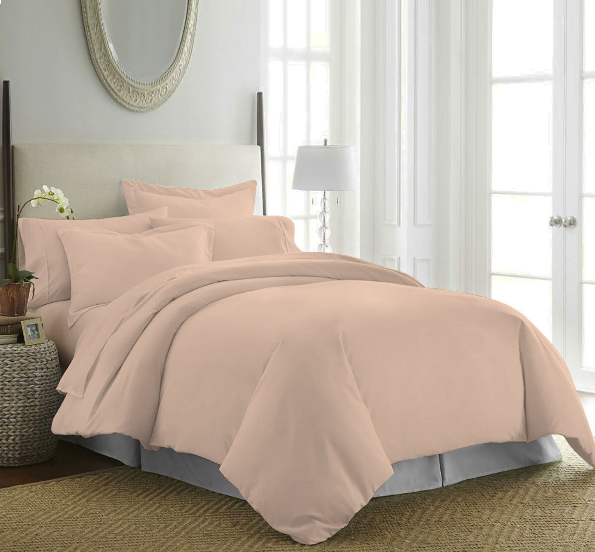 Duvet Quilt Cover 200TC Egyptian Cotton 3PC Bedding Set Single Double King Super