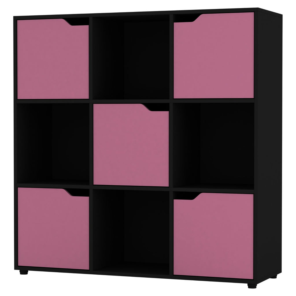 Cube Bookcase Shelving Display Shelf Storage Unit Wooden Door Organiser Cupboard