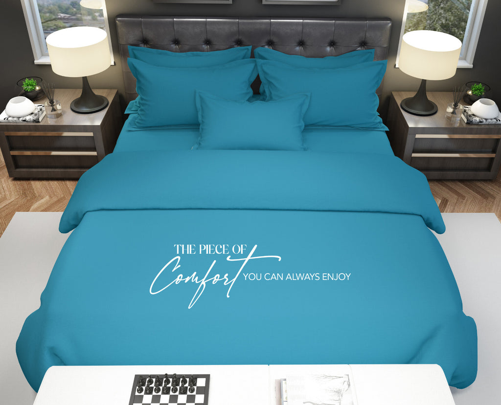Duvet Quilt Cover 200TC Egyptian Cotton 3PC Bedding Set Single Double King Super