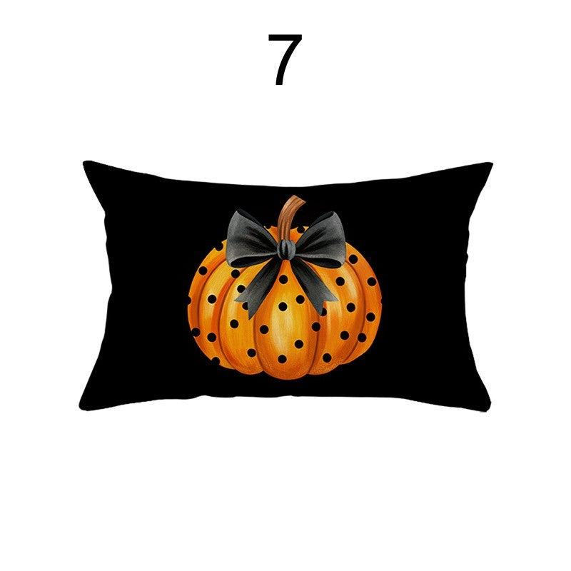 UK Rectangular Halloween Cushion Cover Pillow Case Soft Sofa Home Decor 20x12"