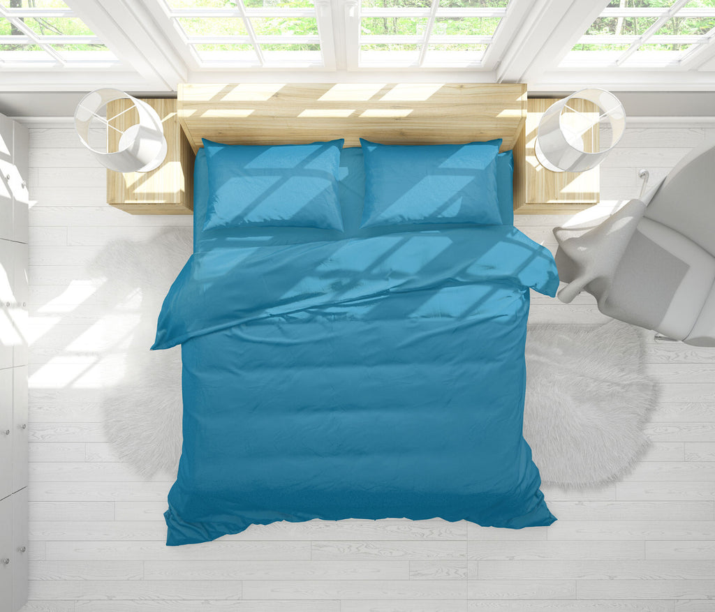 Duvet Quilt Cover 200TC Egyptian Cotton 3PC Bedding Set Single Double King Super