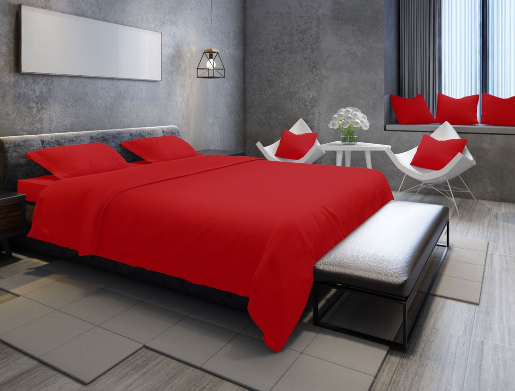 Duvet Quilt Cover 200TC Egyptian Cotton 3PC Bedding Set Single Double King Super
