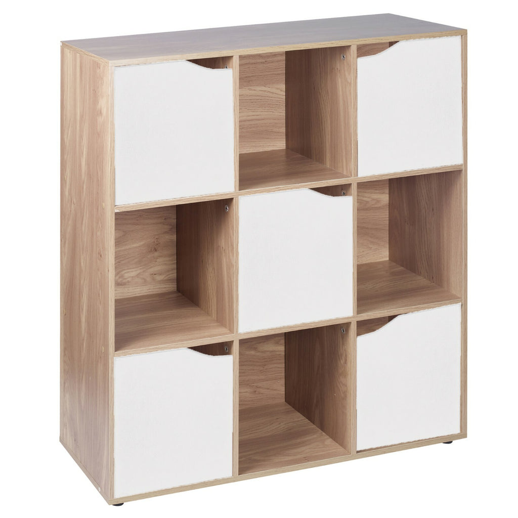 Cube Bookcase Shelving Display Shelf Storage Unit Wooden Door Organiser Cupboard