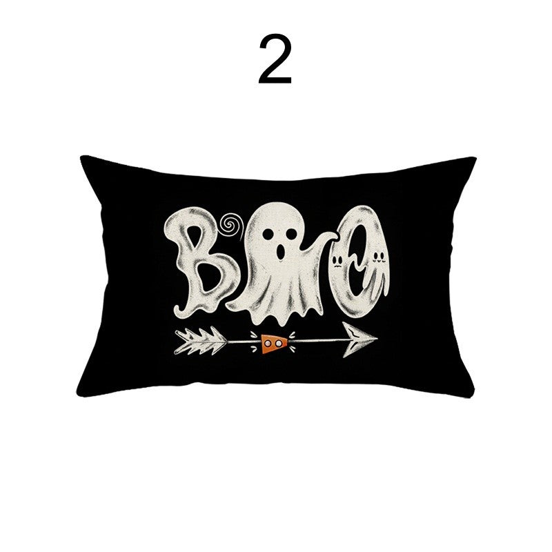 UK Rectangular Halloween Cushion Cover Pillow Case Soft Sofa Home Decor 20x12"