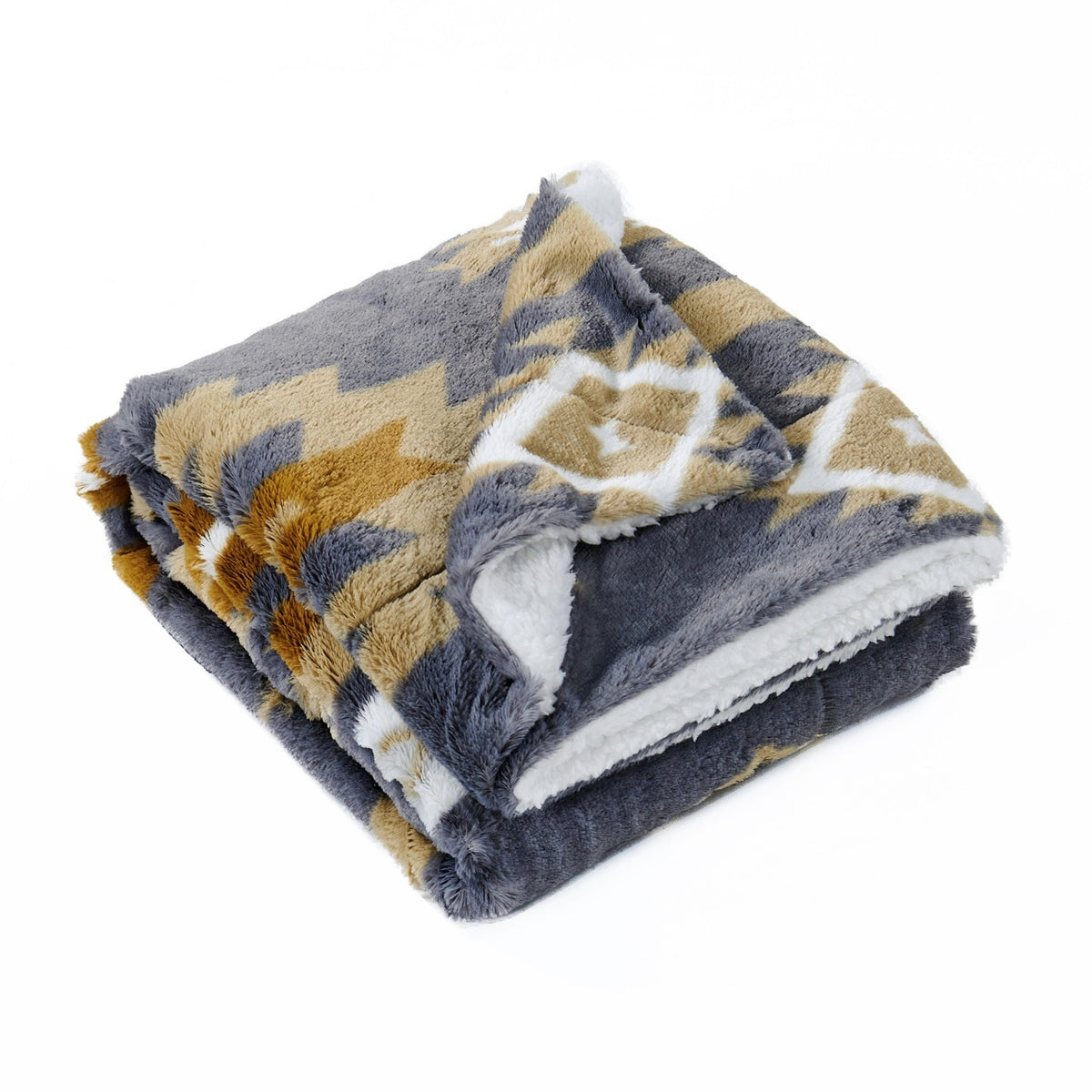 Southwest Sherpa Fleece Throw Blanket – Ultra Soft Reversible & Cozy Plush Gifts