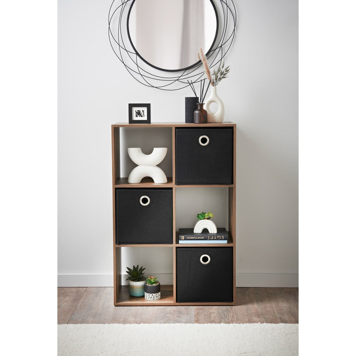 2/3/4/5/6 Tier Cubes Drawers Shelving Storage Unit Bookcase Cabinet Living Room