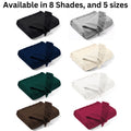 Luxury Waffle Indian Cotton Sofa/Bed Settee Couch Throw , 5 Sizes & 8 Colours