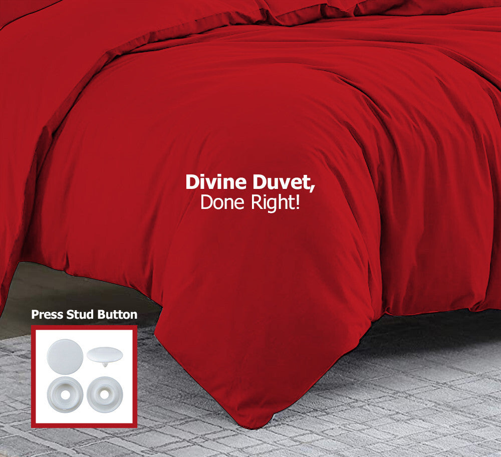 Duvet Quilt Cover 200TC Egyptian Cotton 3PC Bedding Set Single Double King Super