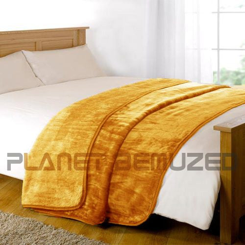 FAUX FUR THROW BLANKET LUXURY SOFA BED FLEECE SOFT WARM DOUBLE, KING LARGE SIZE