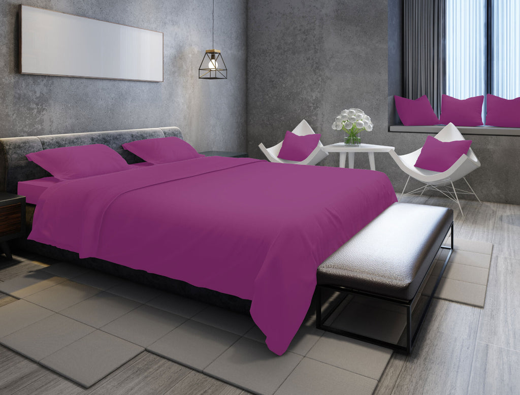 Duvet Quilt Cover 200TC Egyptian Cotton 3PC Bedding Set Single Double King Super