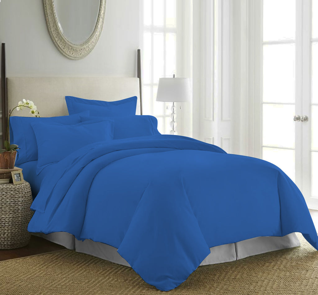 Duvet Quilt Cover 200TC Egyptian Cotton 3PC Bedding Set Single Double King Super