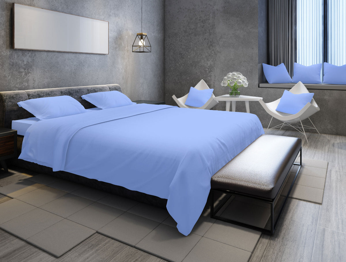 Duvet Quilt Cover 200TC Egyptian Cotton 3PC Bedding Set Single Double King Super