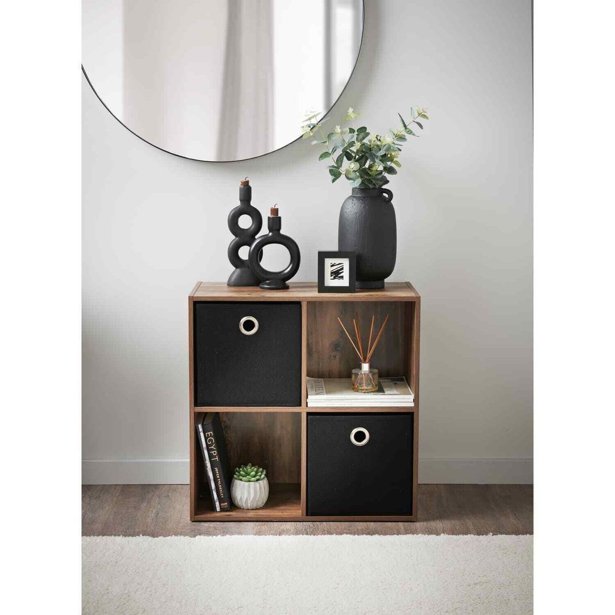 2/3/4/5/6 Tier Cubes Drawers Shelving Storage Unit Bookcase Cabinet Living Room