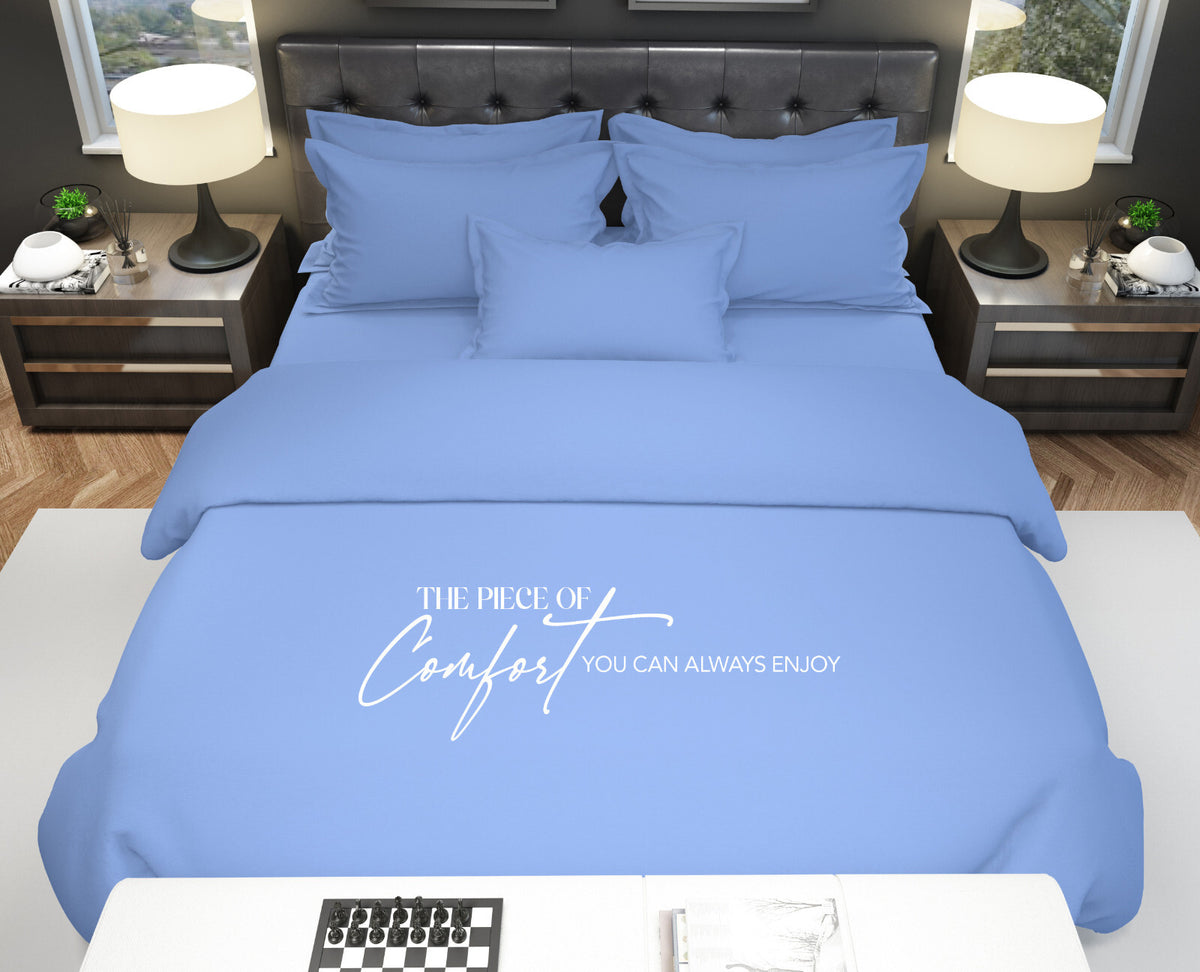 Duvet Quilt Cover 200TC Egyptian Cotton 3PC Bedding Set Single Double King Super