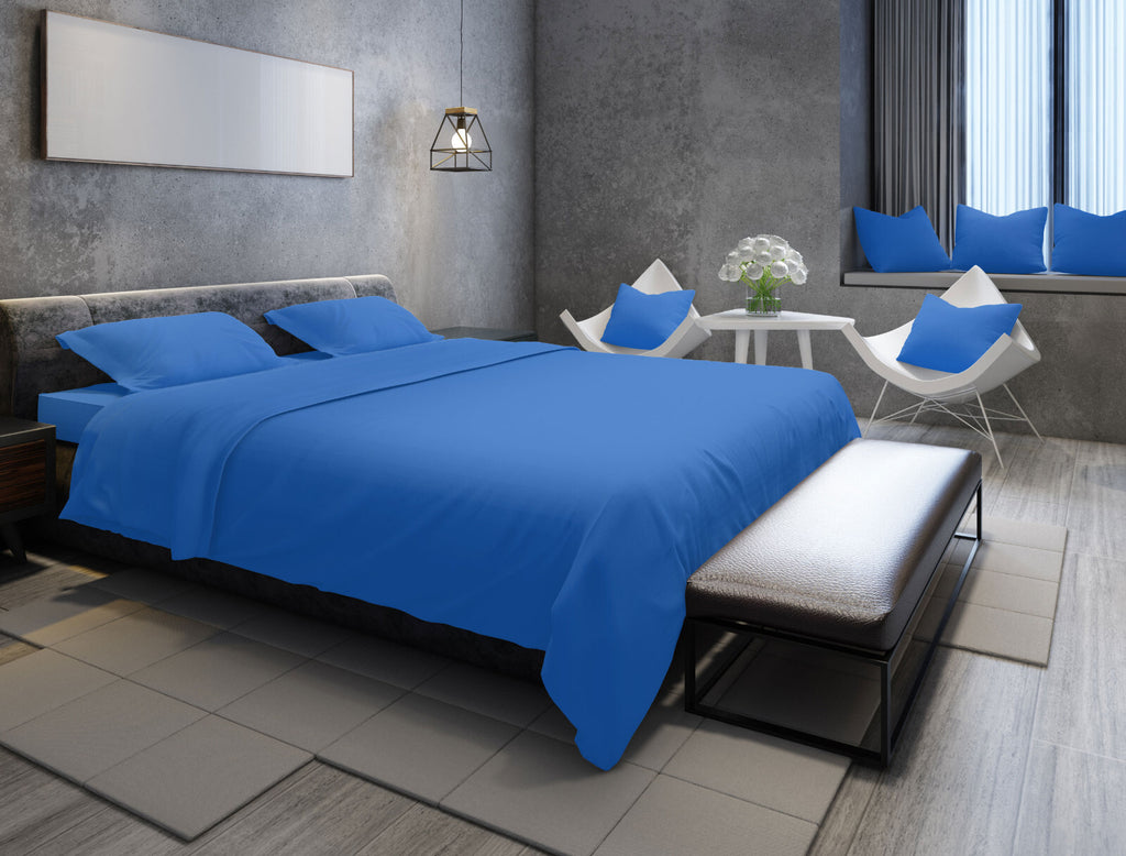 Duvet Quilt Cover 200TC Egyptian Cotton 3PC Bedding Set Single Double King Super