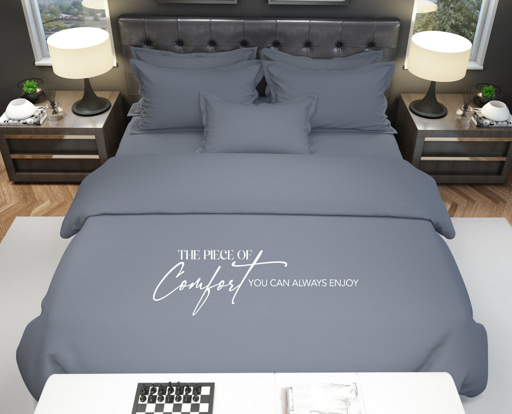 Duvet Quilt Cover 200TC Egyptian Cotton 3PC Bedding Set Single Double King Super