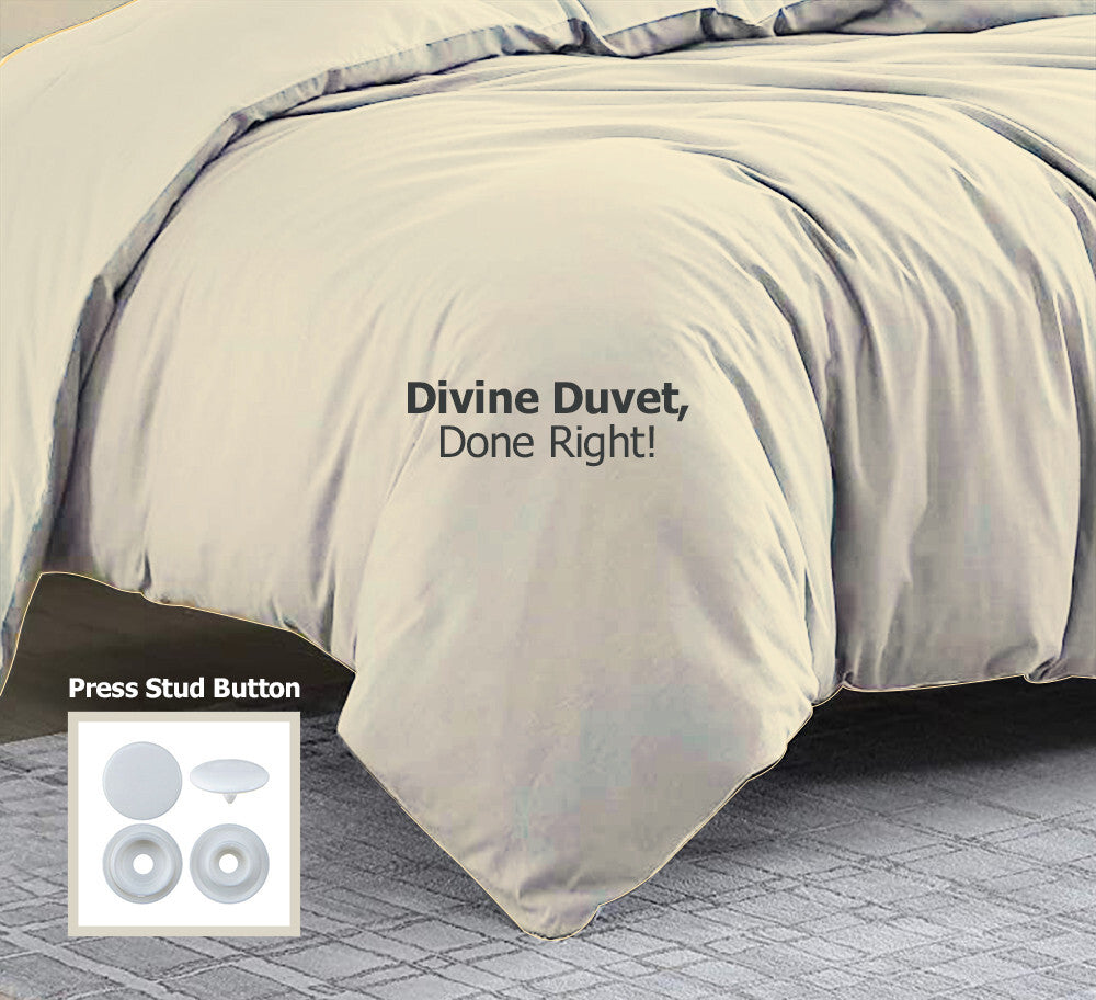 Duvet Quilt Cover 200TC Egyptian Cotton 3PC Bedding Set Single Double King Super