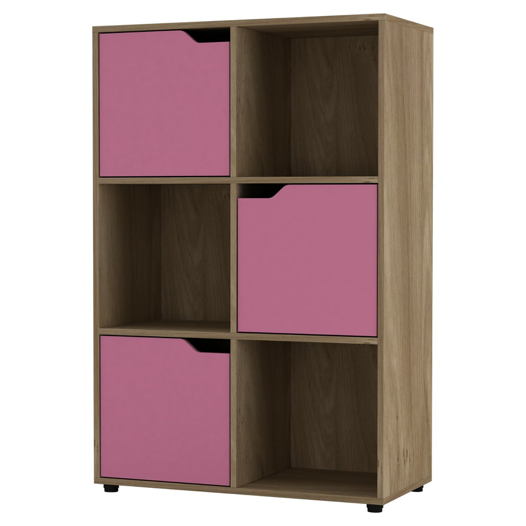 Cube Bookcase Shelving Display Shelf Storage Unit Wooden Door Organiser Cupboard